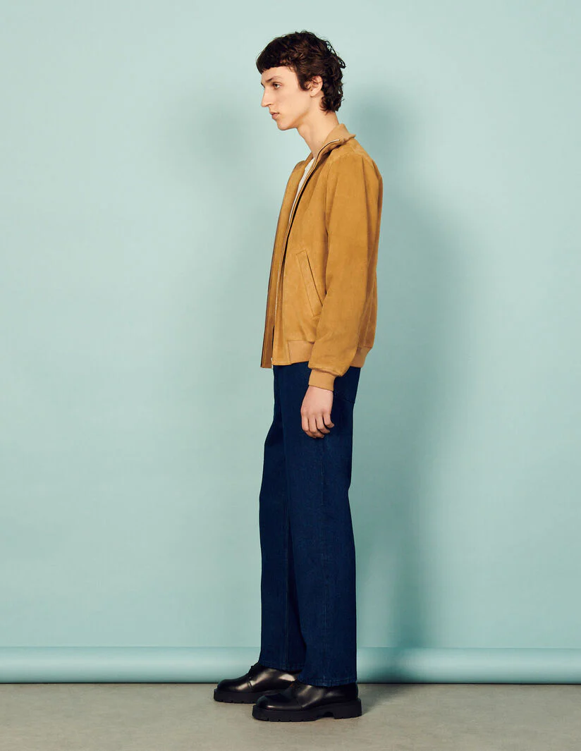 Chamarra De Piel Daren Camello - Imagen 3