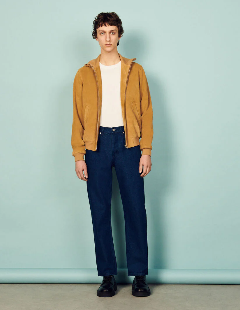 Chamarra De Piel Daren Camello - Imagen 5