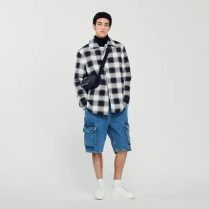 Cazadora acolchada de cuadros