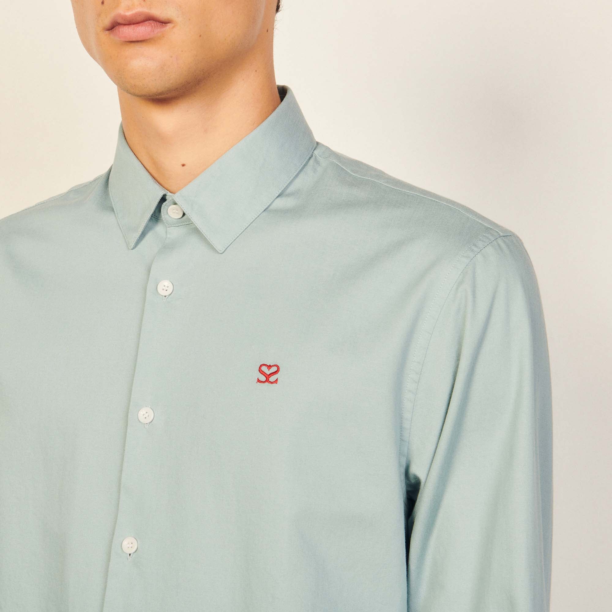 Camisa de algodón con bordado - Imagen 4