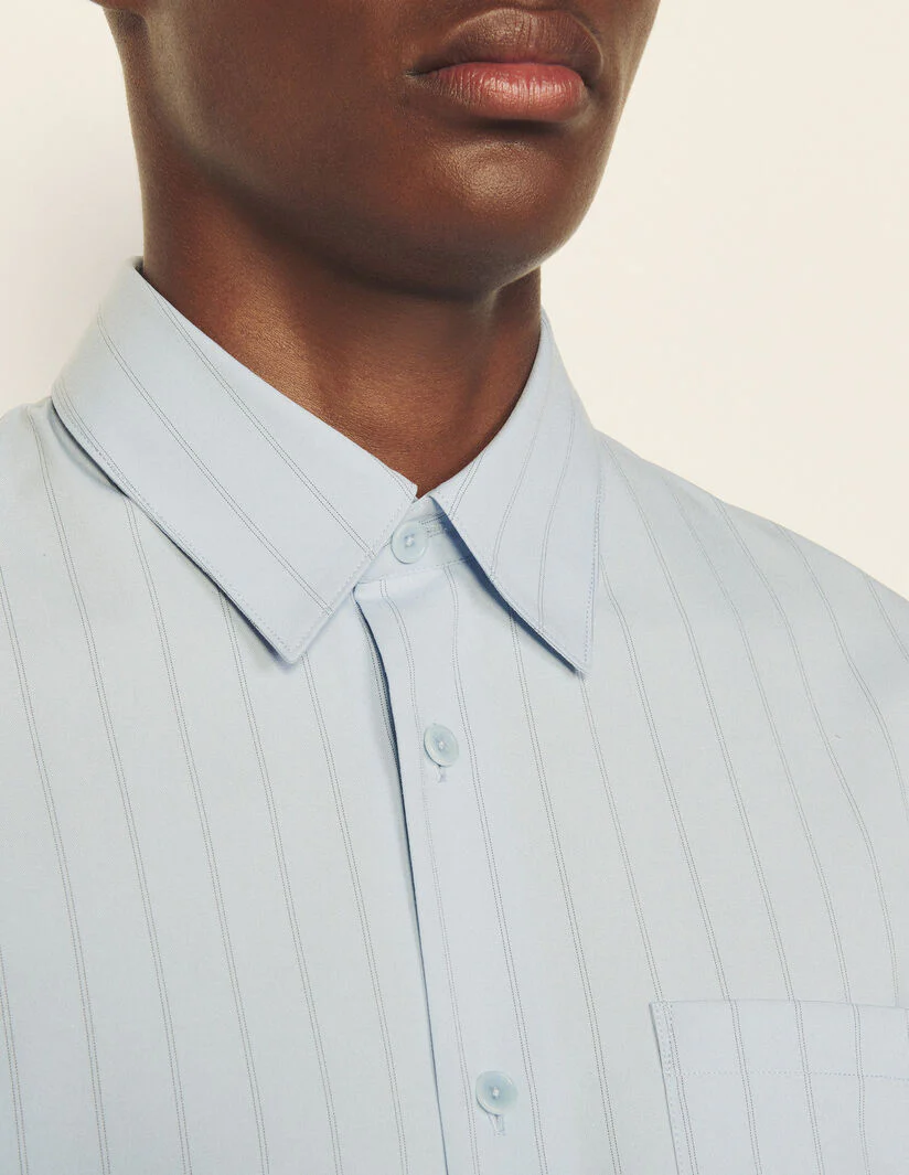 Camisa fluida de rayas - Imagen 4