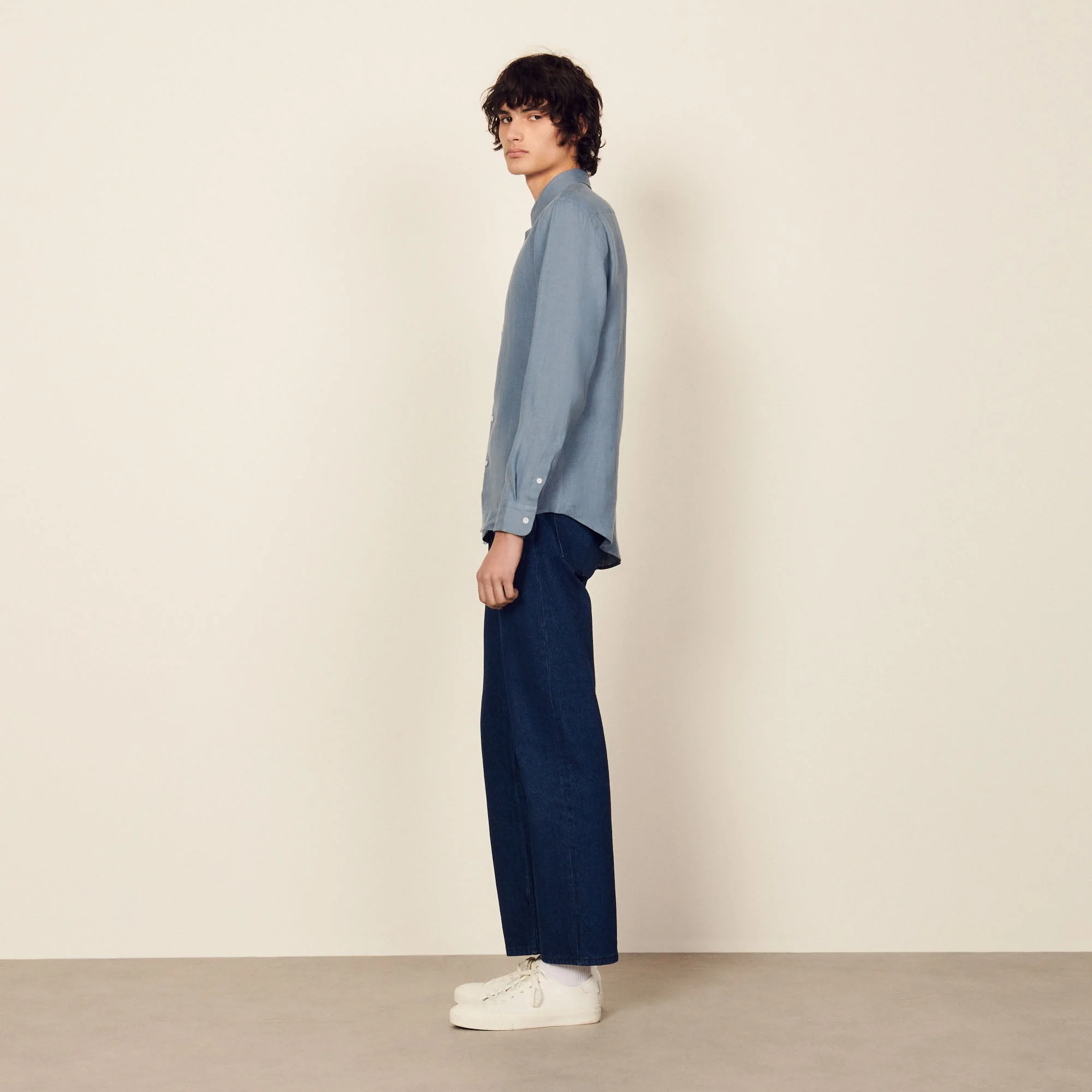 Camisa Seamless Hemp Azul Marino - Imagen 3