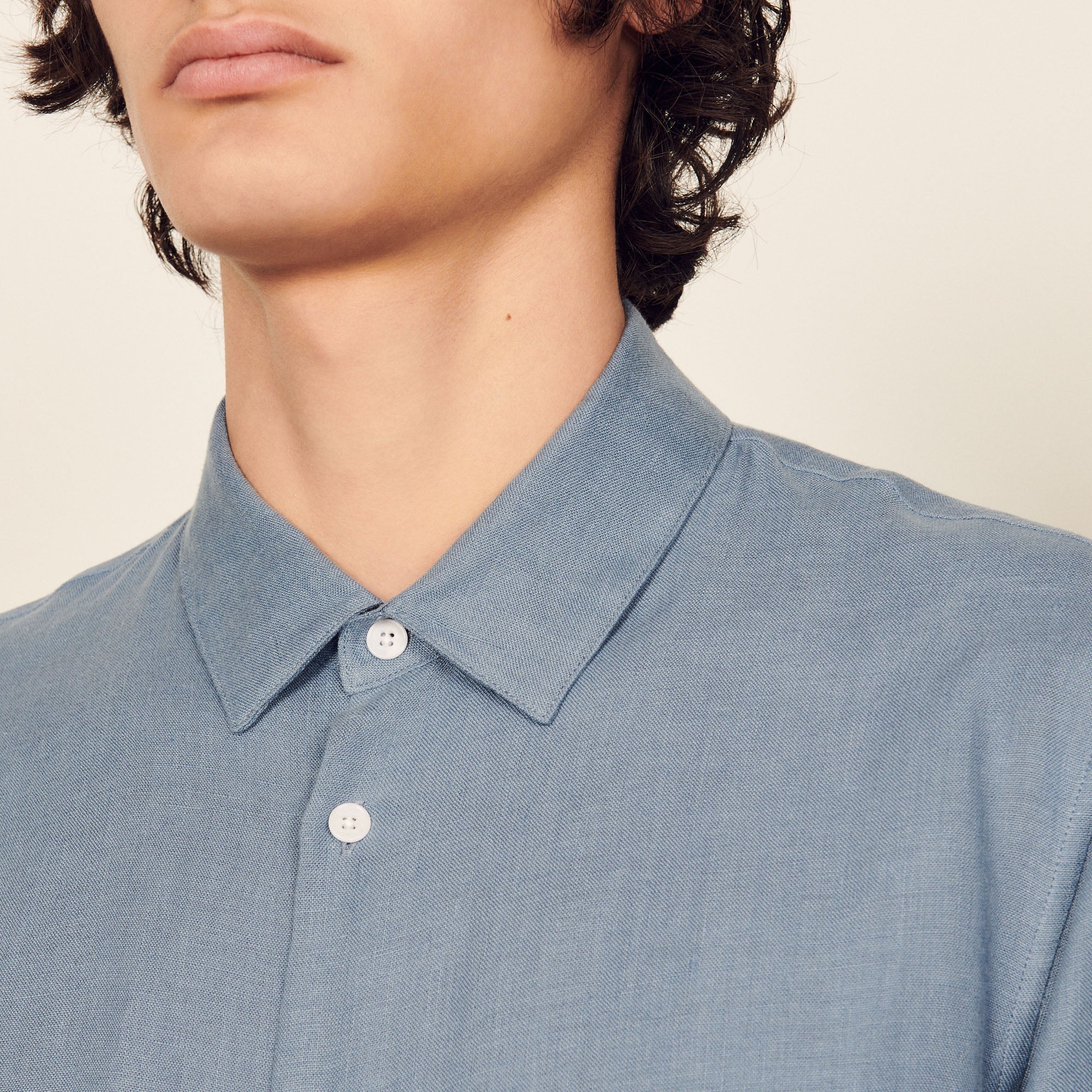 Camisa Seamless Hemp Azul Marino - Imagen 4