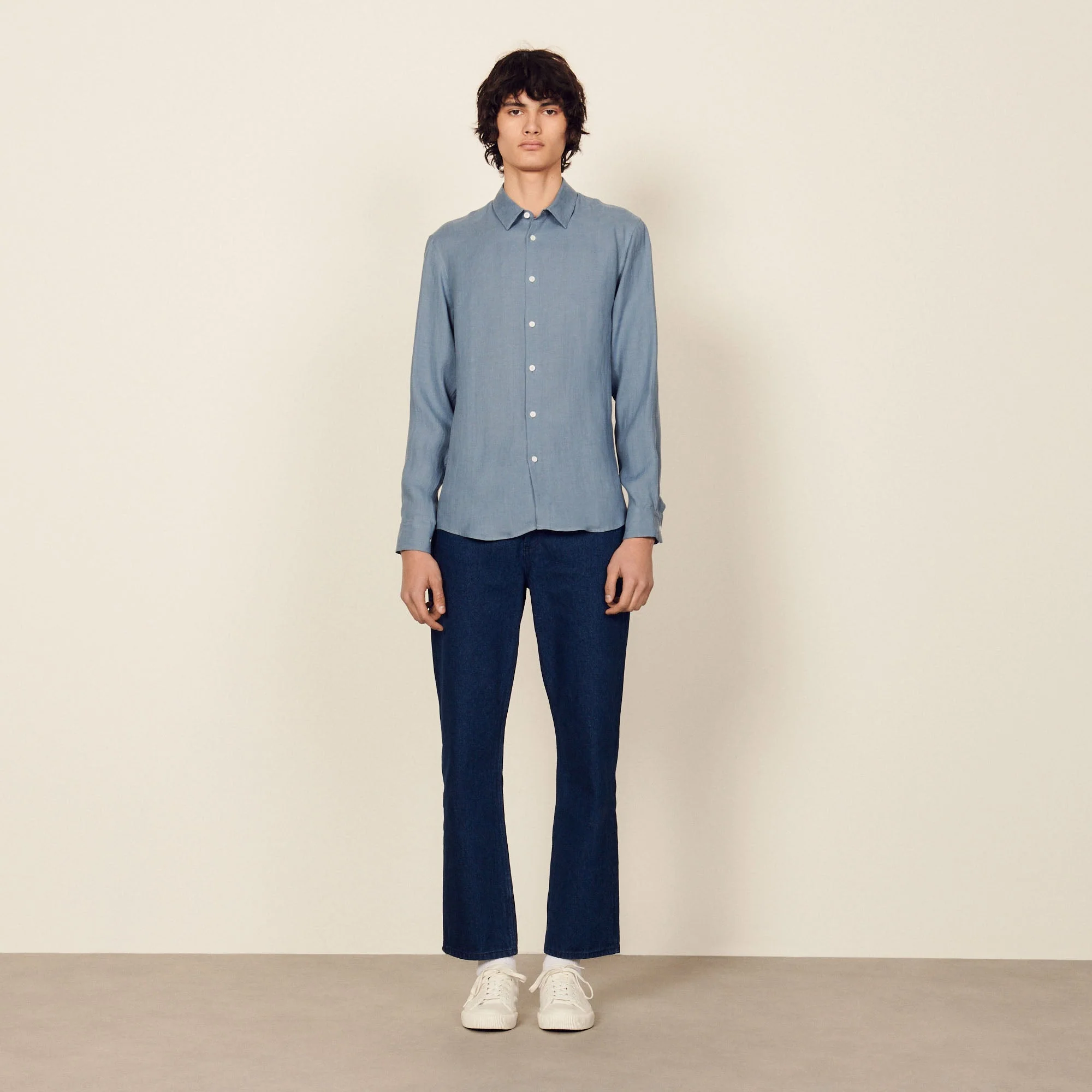 Camisa Seamless Hemp Azul Marino - Imagen 5