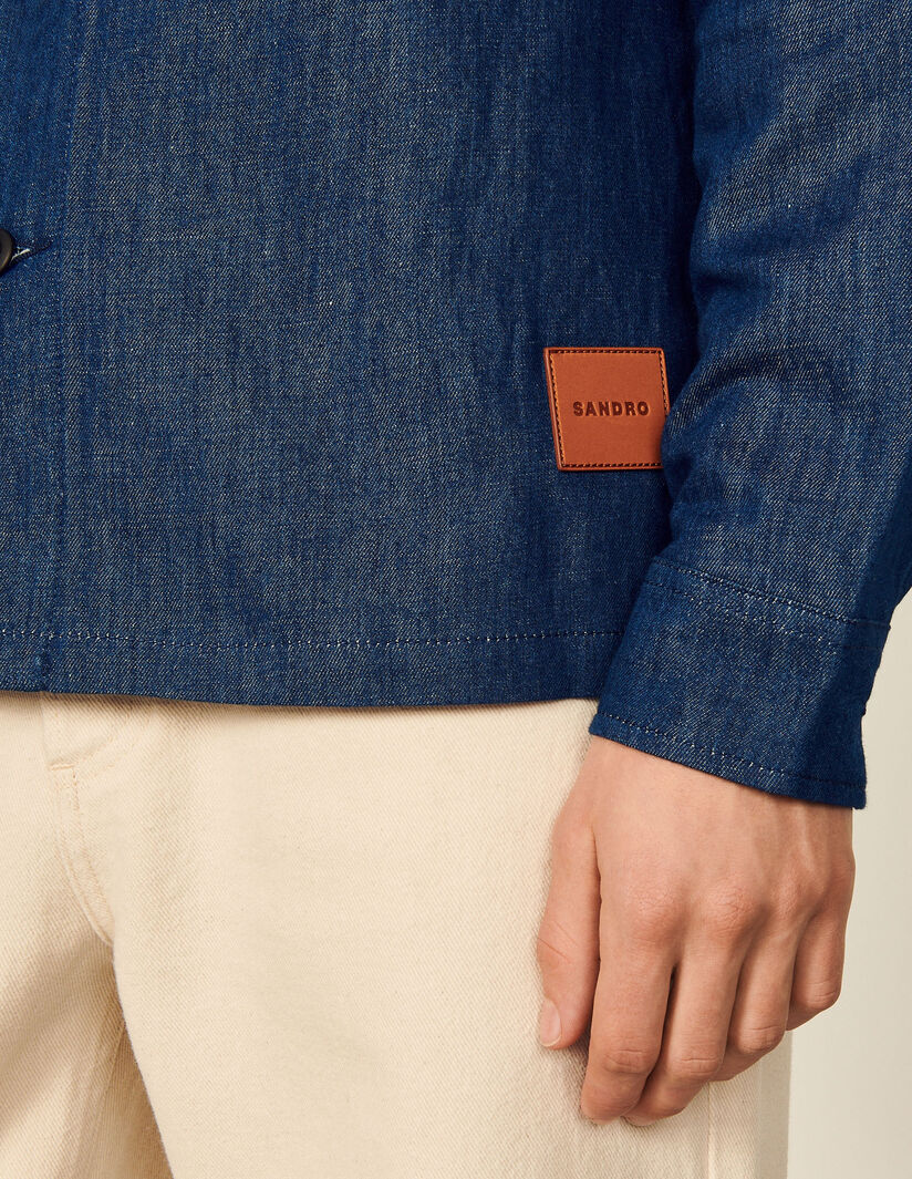 Camisa Chambray Azul Marino - Imagen 4