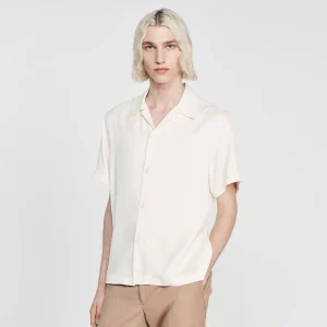 Camisa fluida de cuello