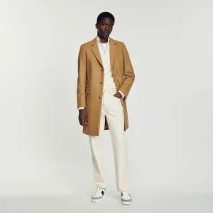 Abrigo de paño de lana