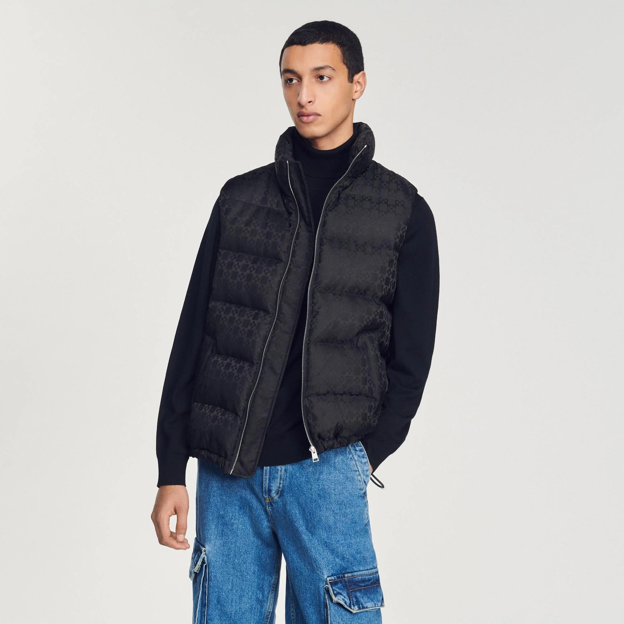 Plumífero sin mangas, logotipos Sandro - Imagen 4