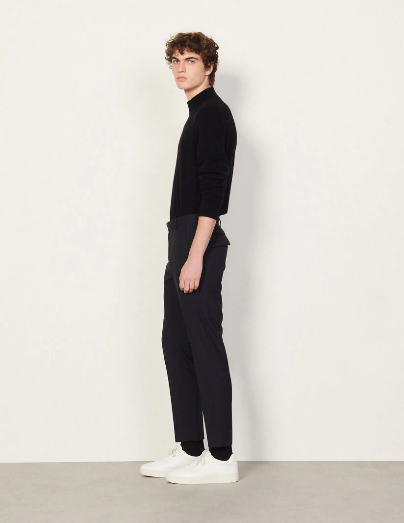 Pantalón Lana Fria Azul Marino - Imagen 3