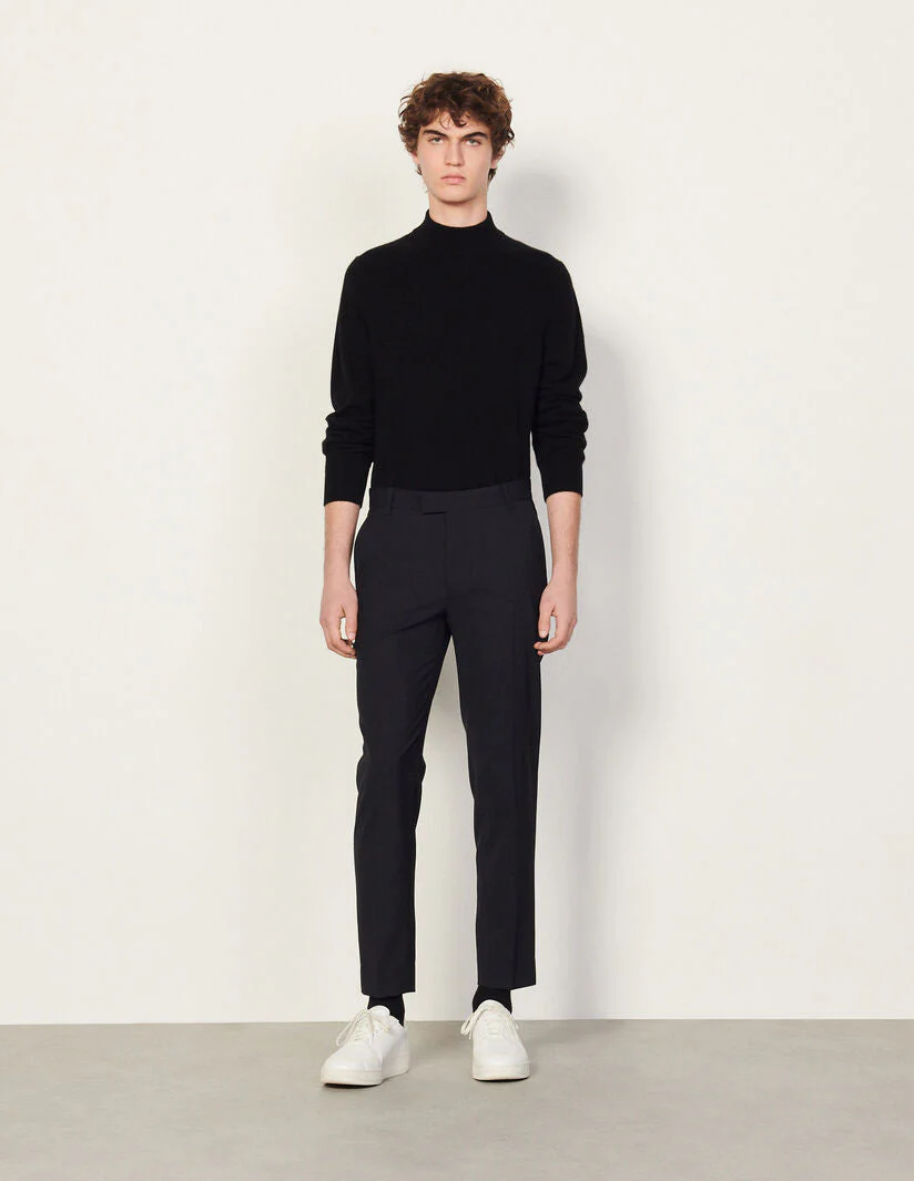 Pantalón Lana Fria Azul Marino - Imagen 5