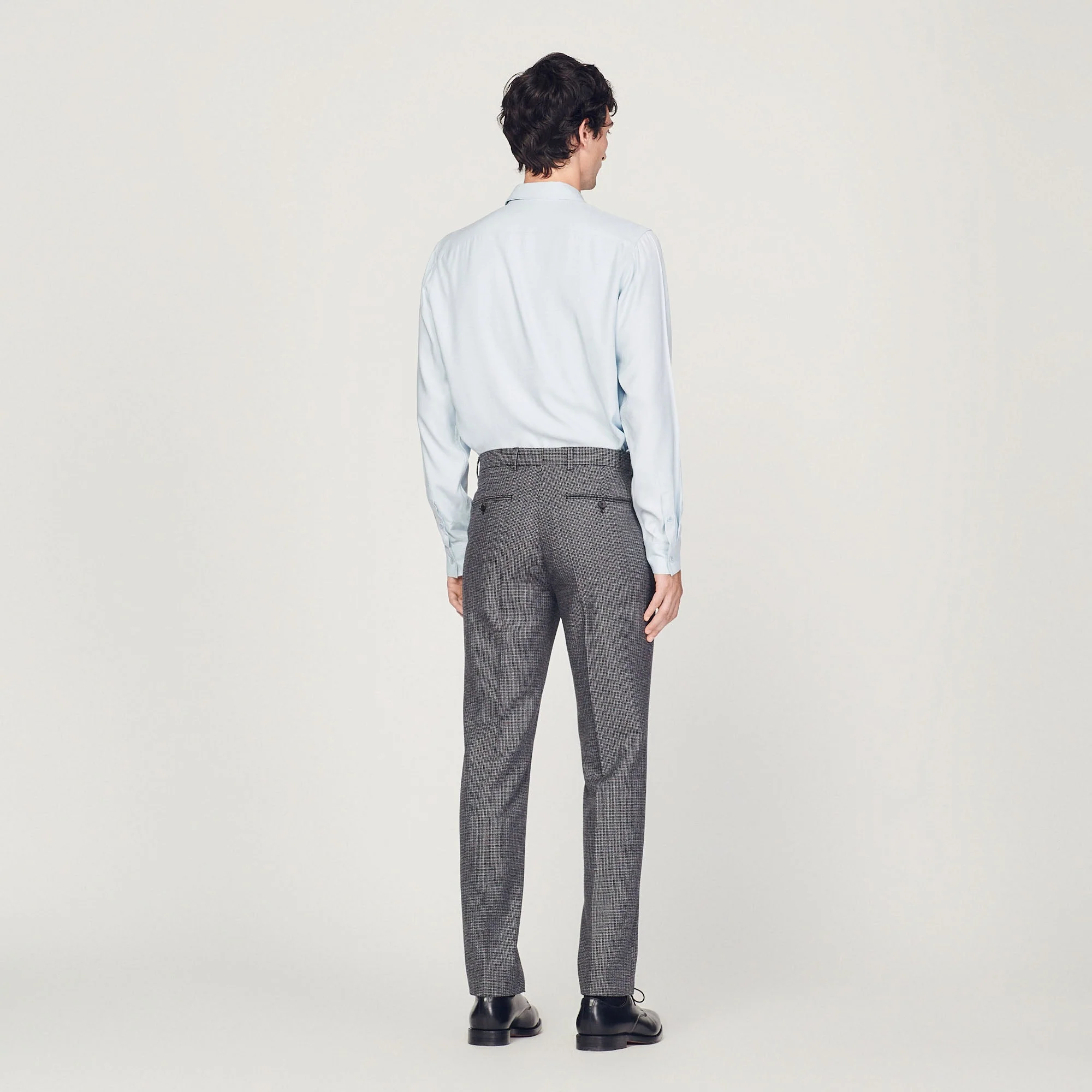 Pantalón de traje de lana virgen - Imagen 5