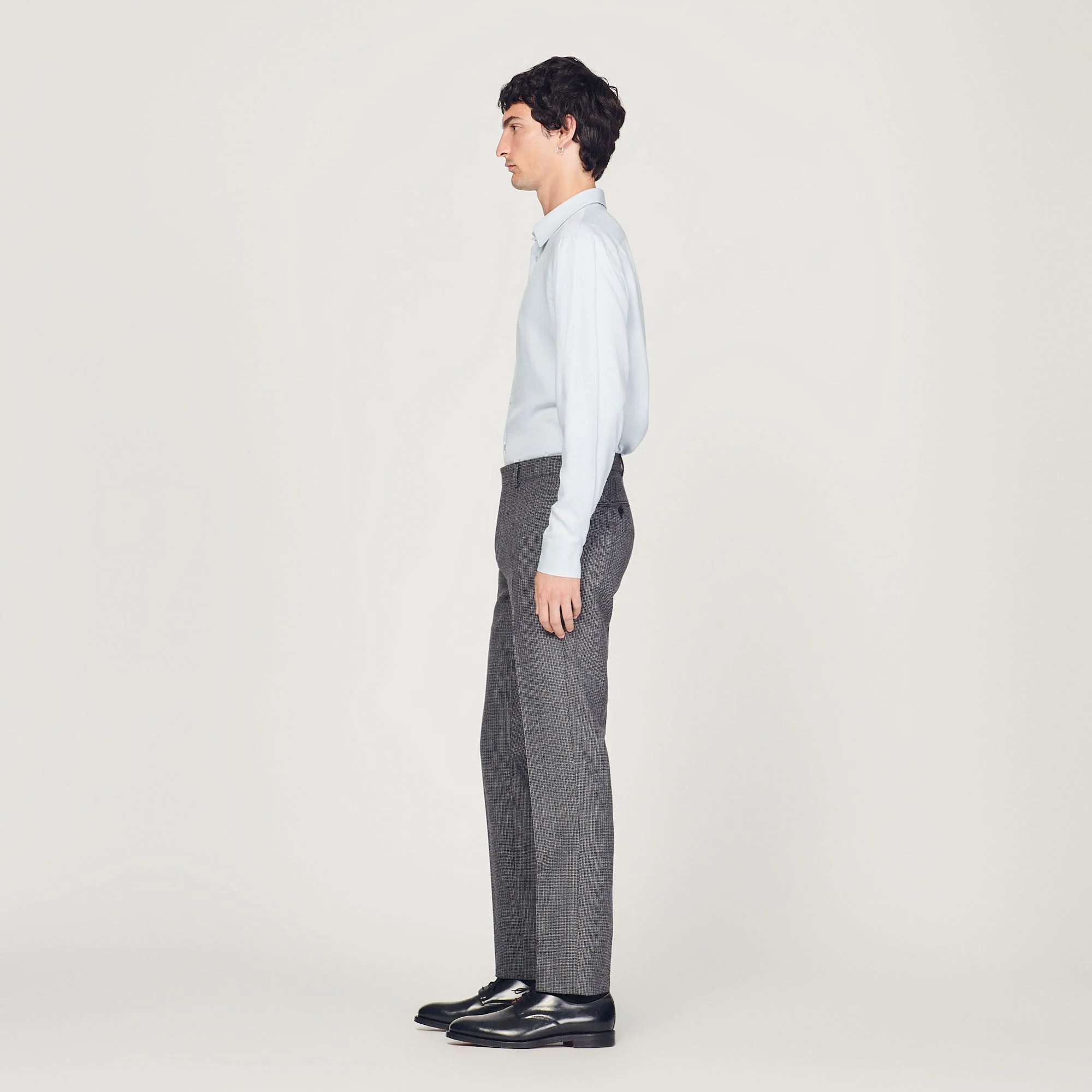 Pantalón de traje de lana virgen - Imagen 6