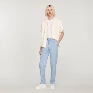 Pantalón recto elástico