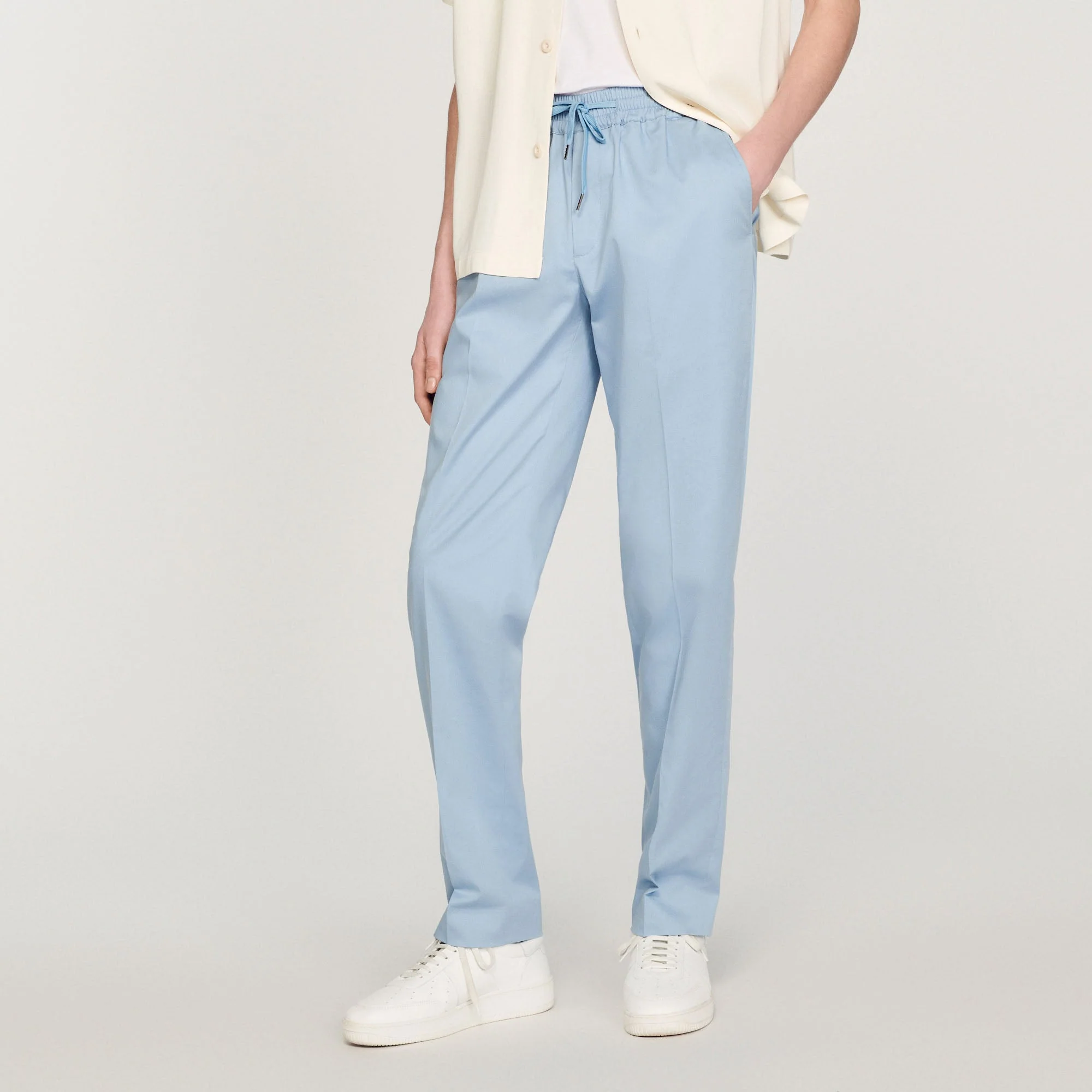 Pantalón recto elástico - Imagen 4