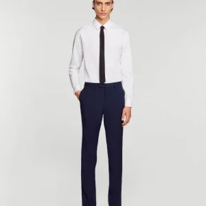 Pantalón de traje de lana virgen