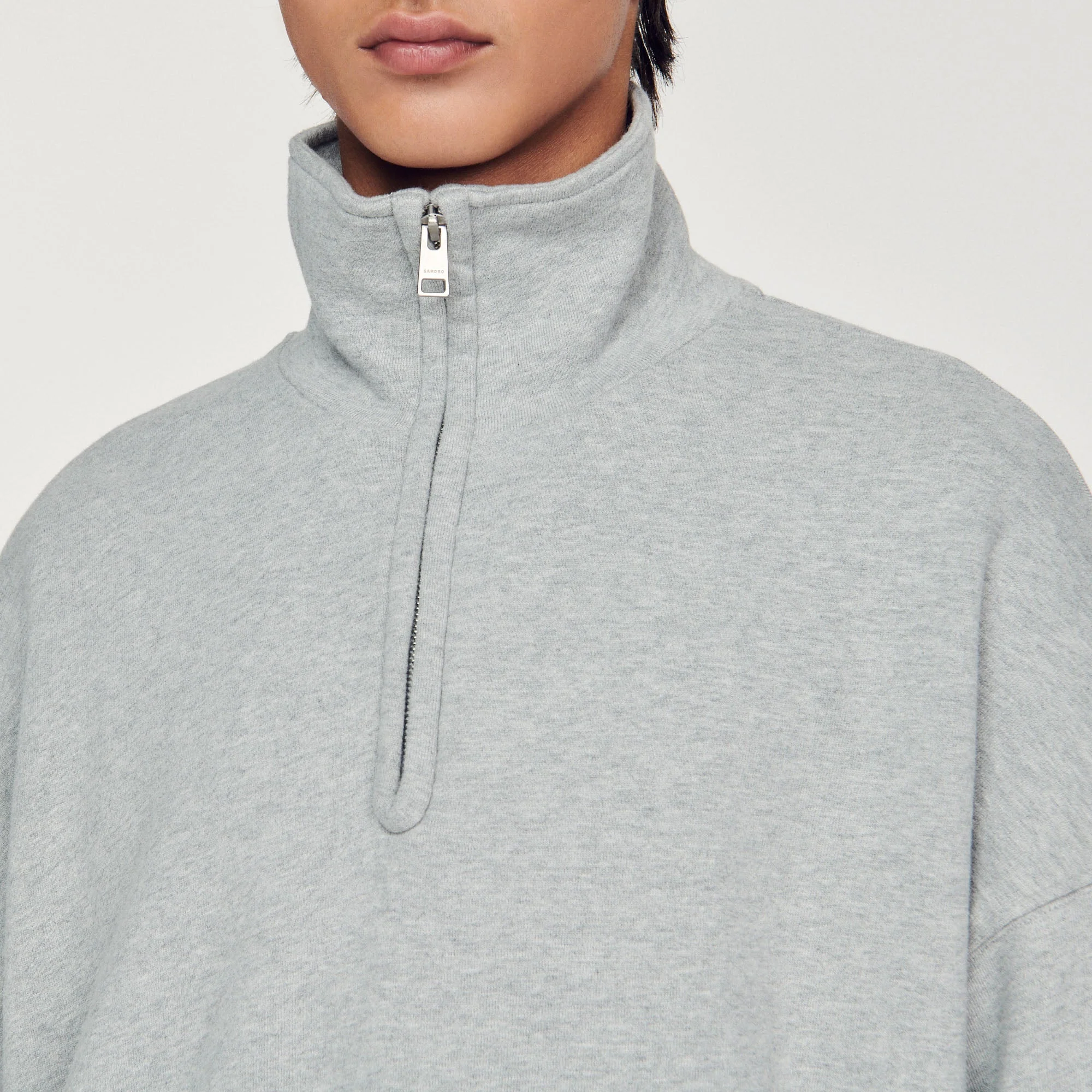 Sudadera oversize con cremallera - Imagen 3