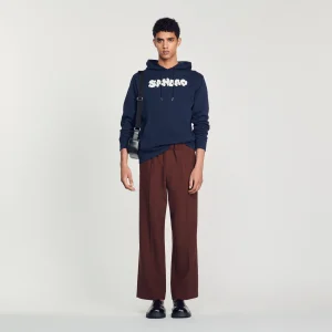 Sudadera con capucha con bordado Sandro