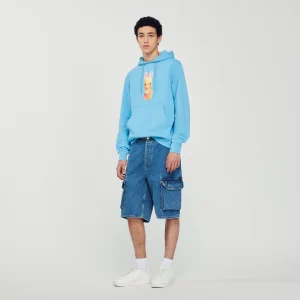 Sudadera con capucha, estampado conejo