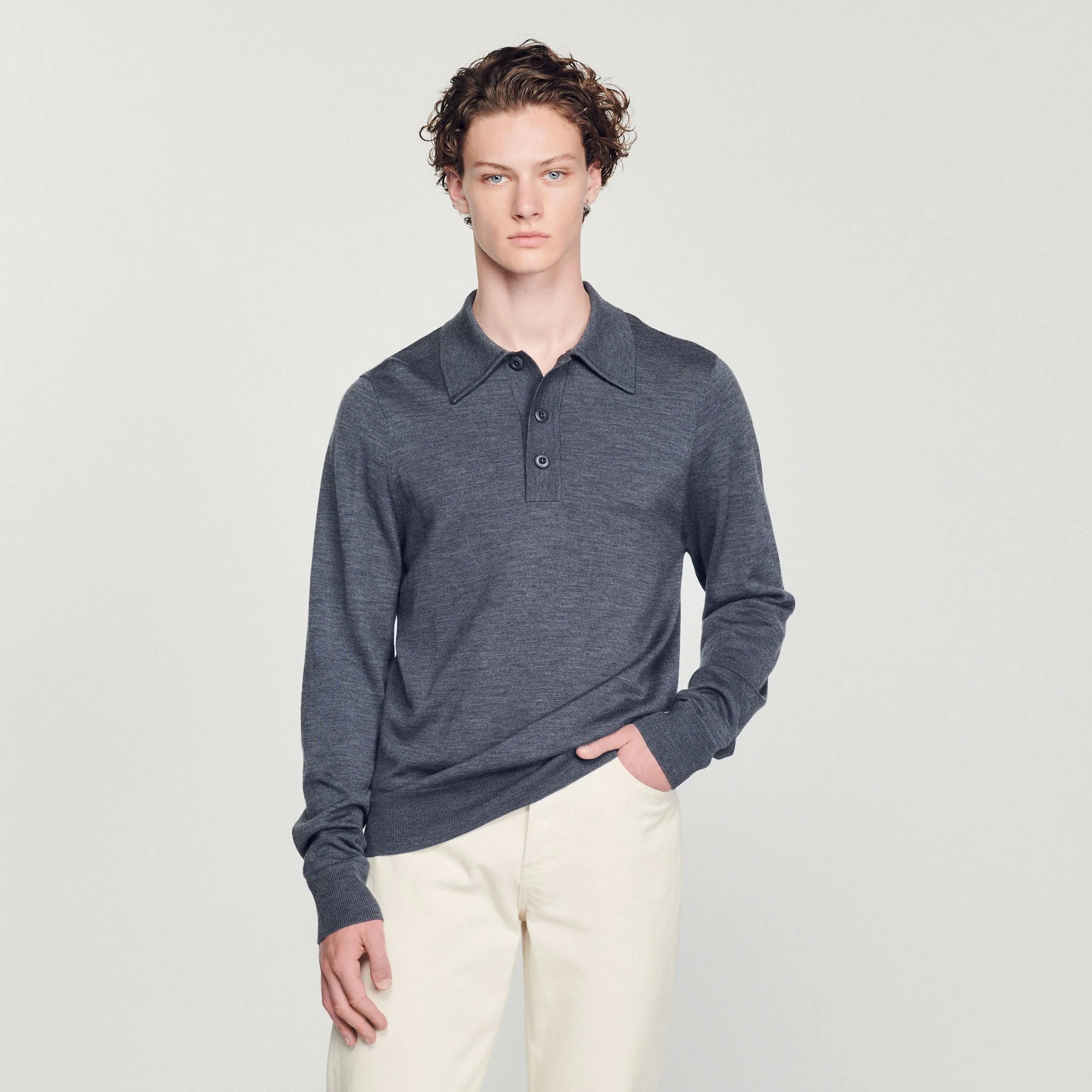 Polo de lana merina - Imagen 4