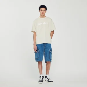 Camiseta oversize con logotipo