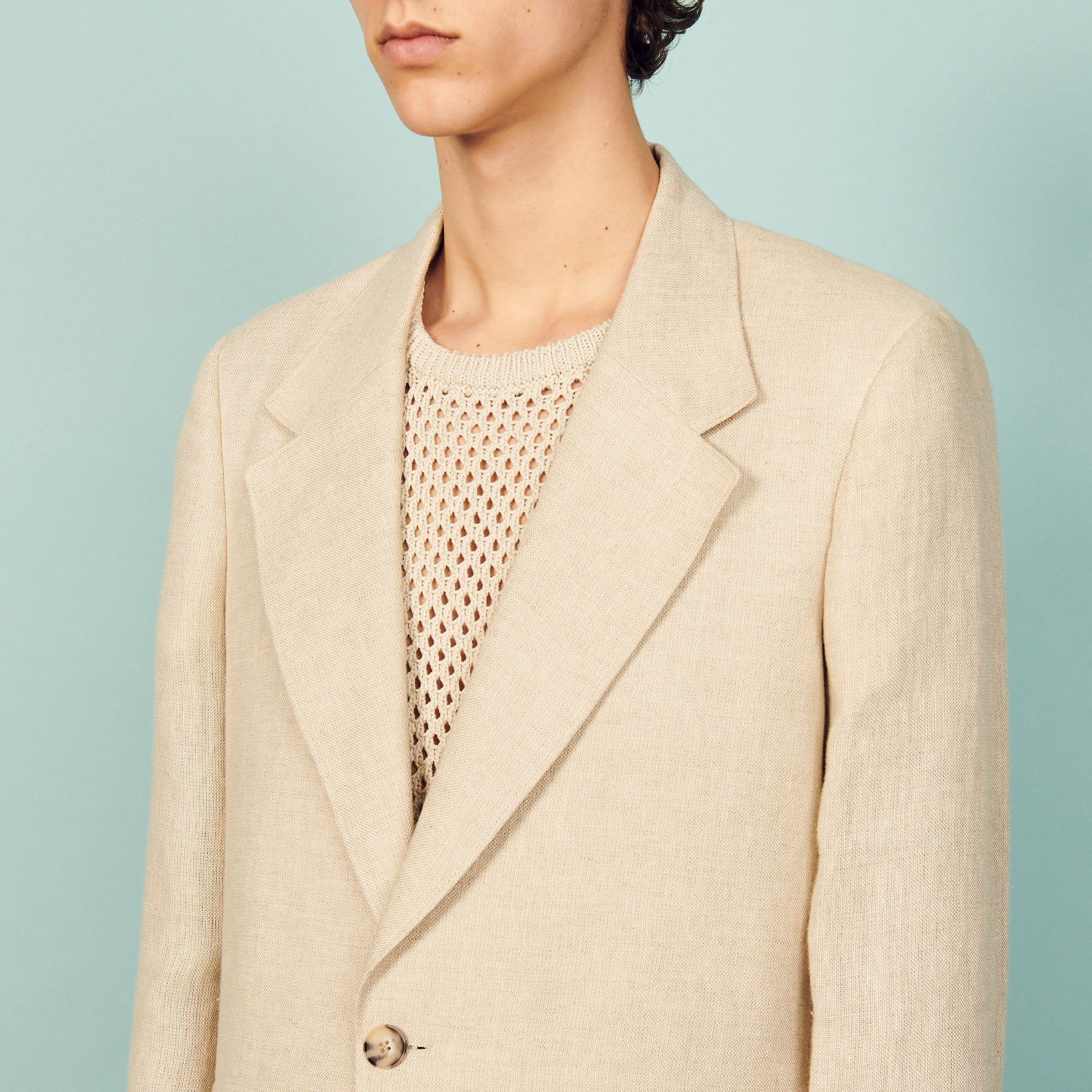 Saco Coordinado Mode Linen Beige - Imagen 4