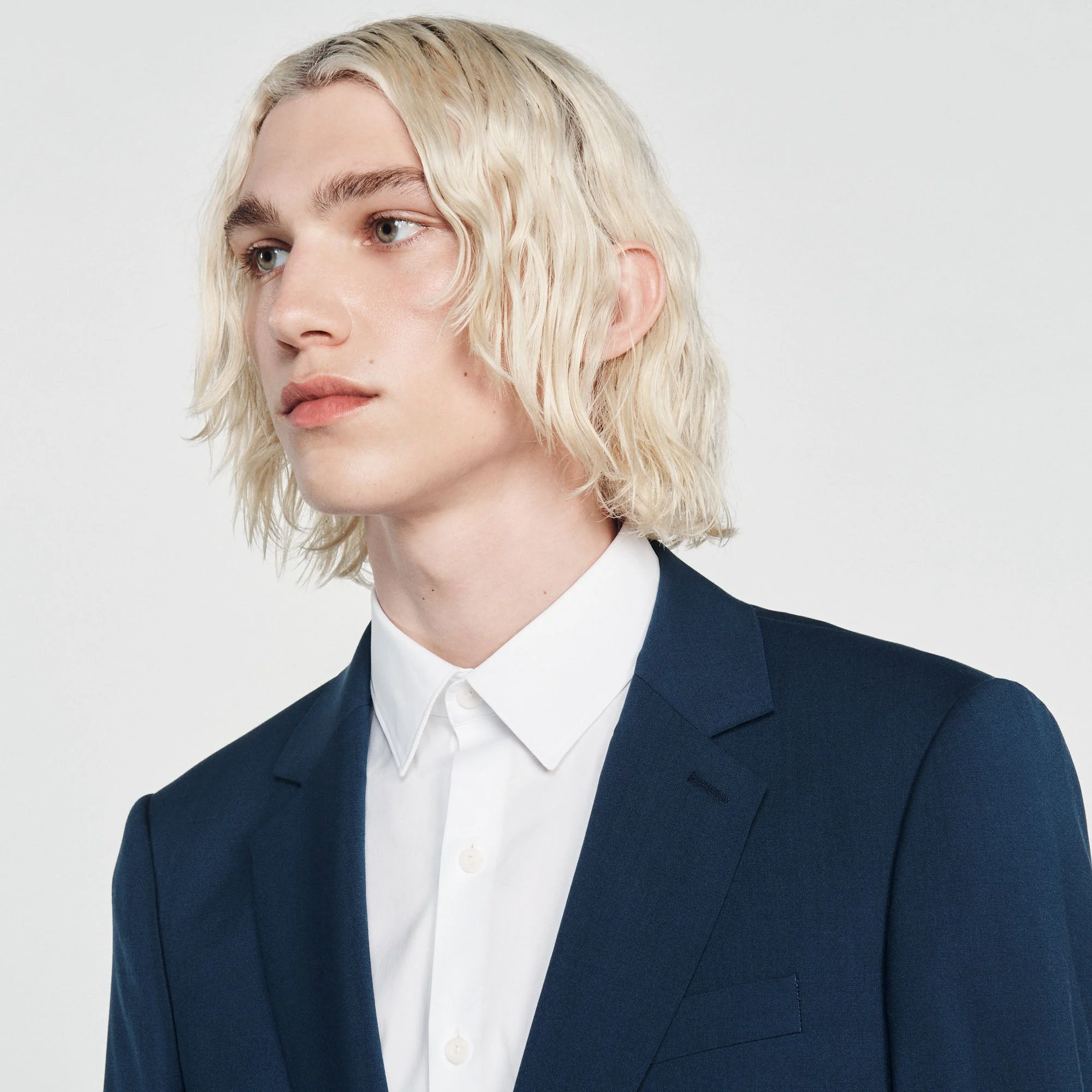 Chaqueta de traje de lana virgen - Imagen 3