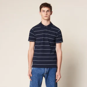 Camiseta tejida Polo Stripe Marino