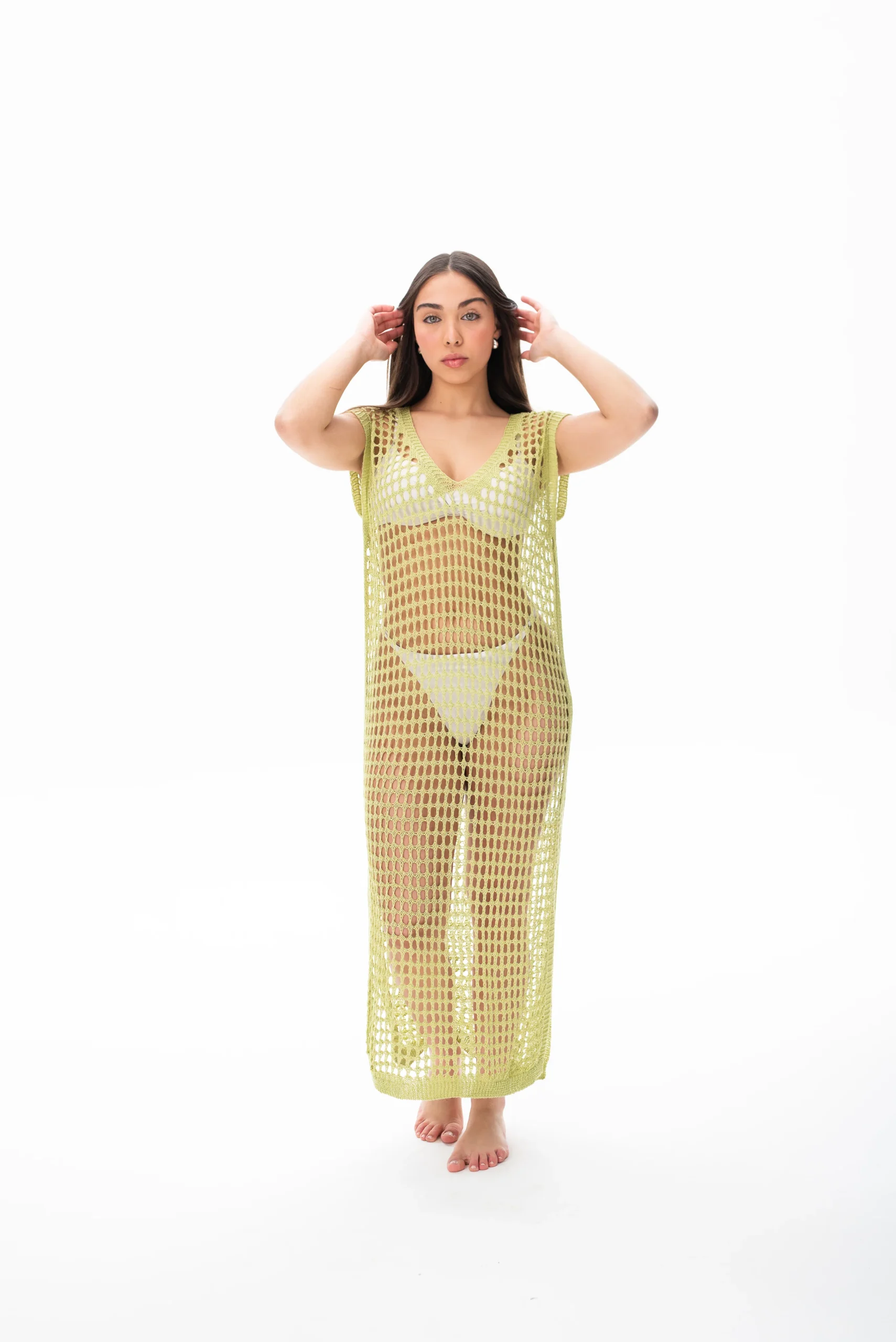 Vestido Trafo Verde Pistacchio