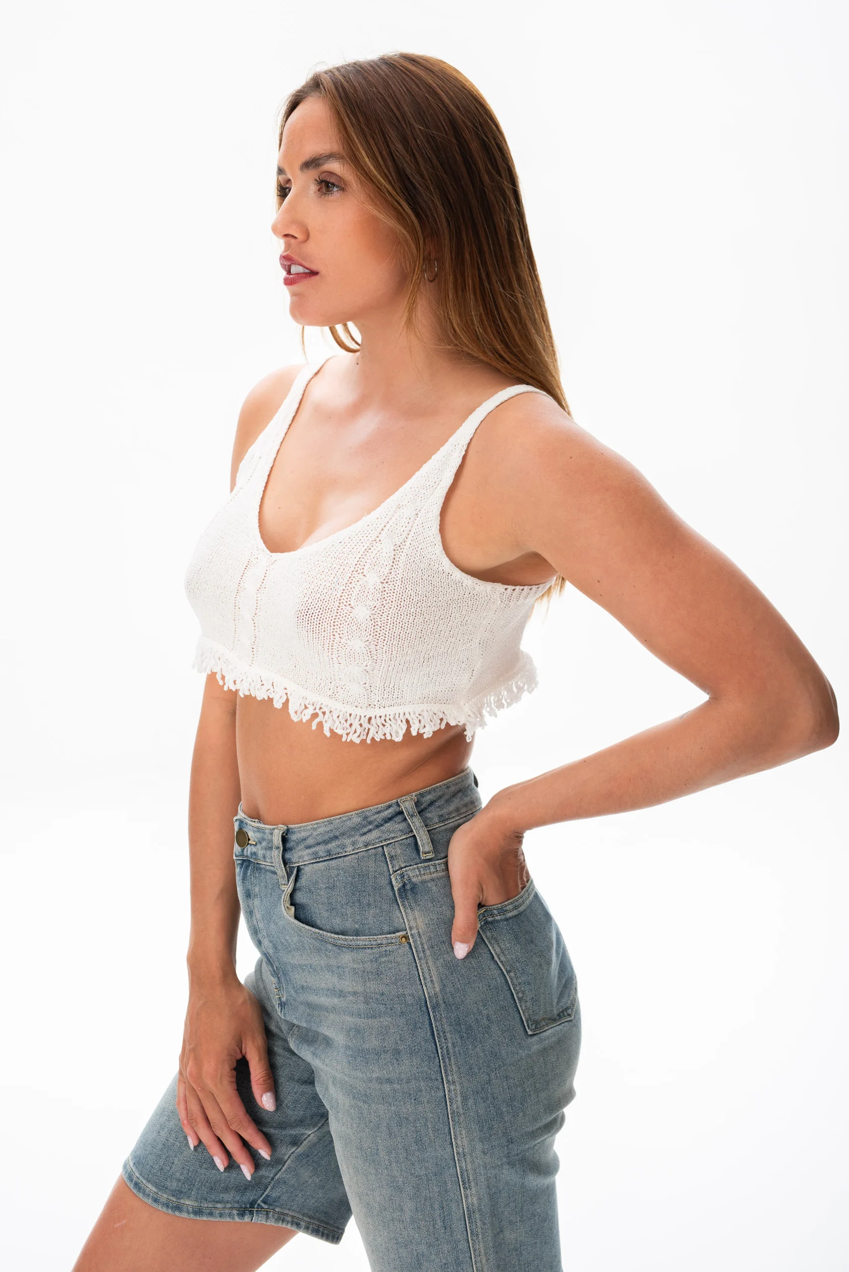 Top Crop Blanco