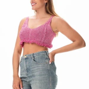 Top Crop Fucsia