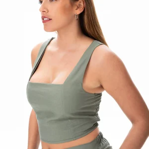 Top Nobre Verde Musgo