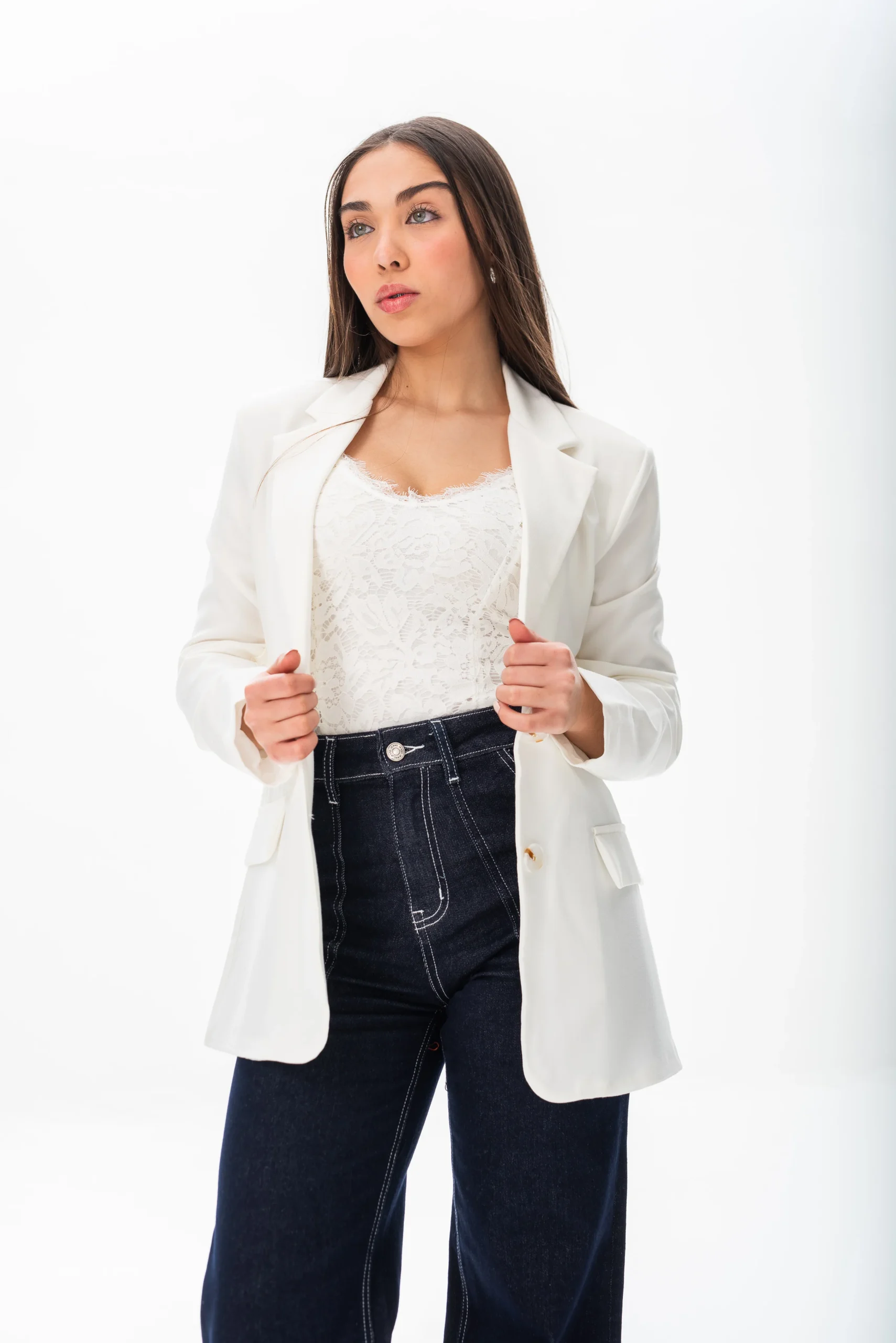 Blazer Clásico Cloe Blanco