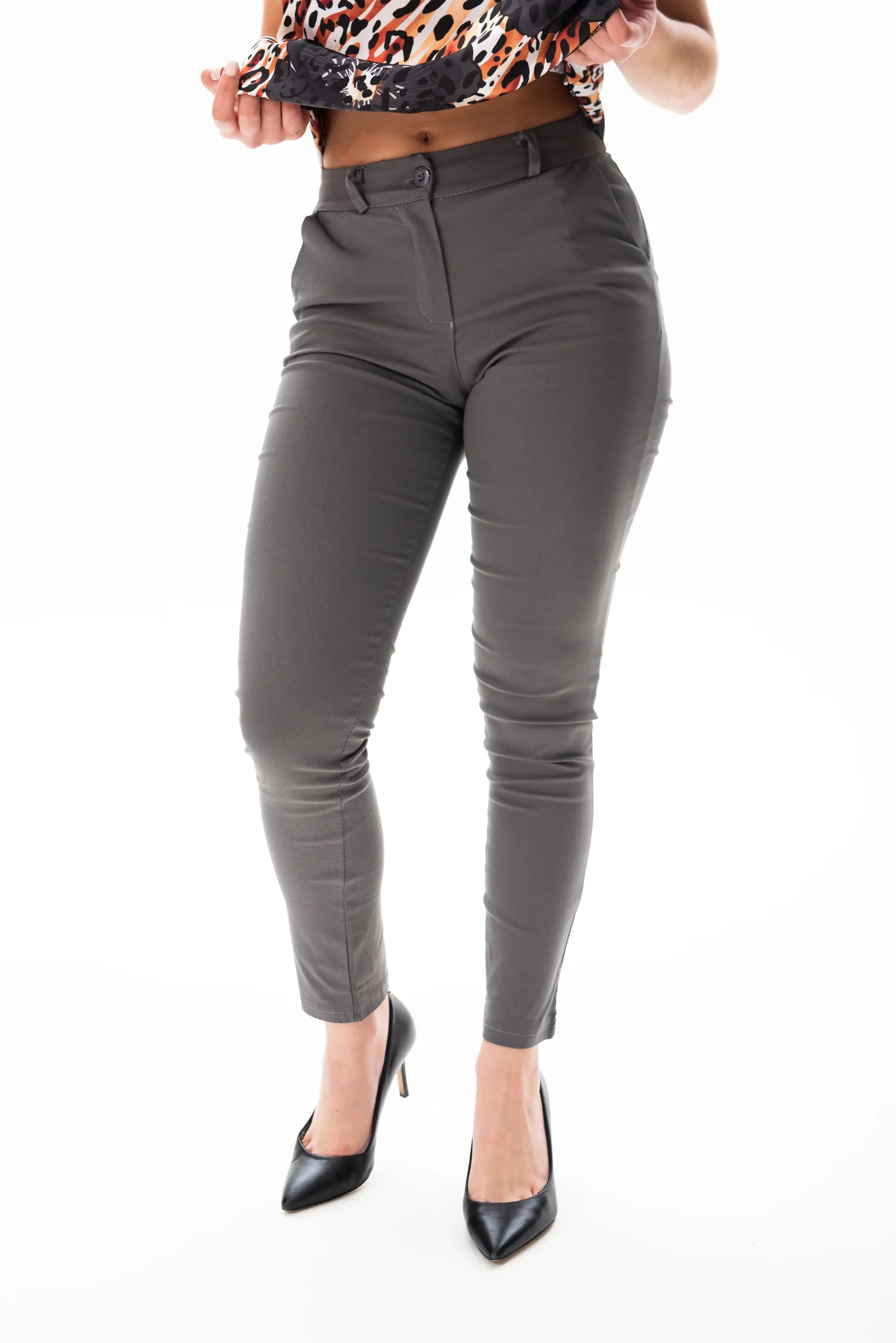 Pantalón Aline Gris - Viviana Méndez - Imagen 3