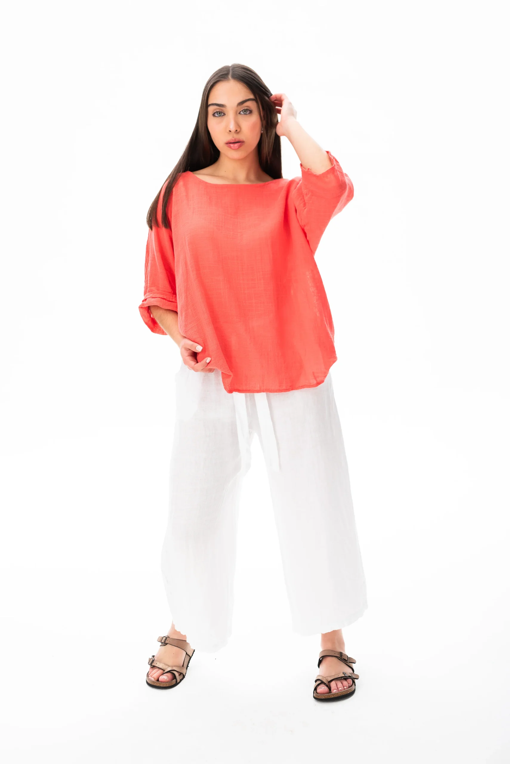 Blusa Básica Coral - Imagen 4