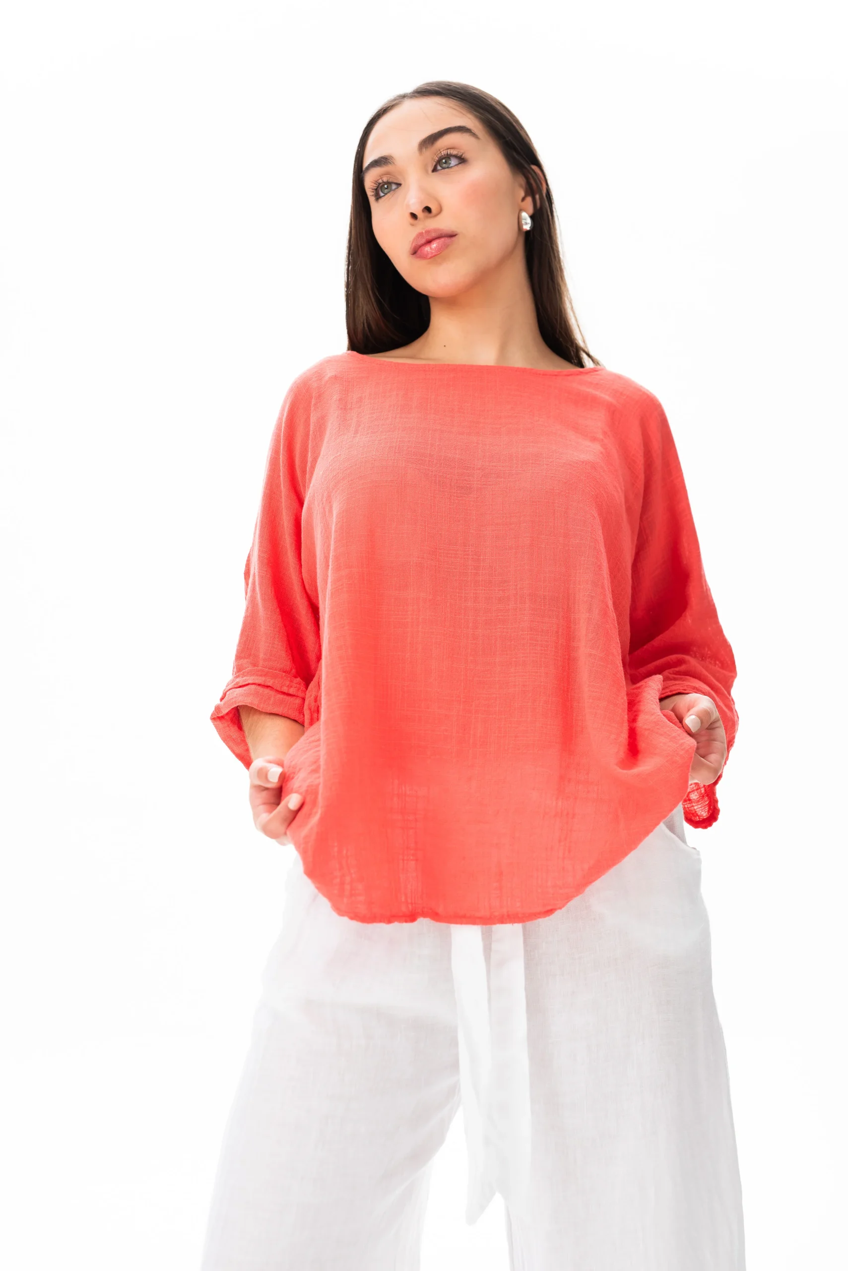 Blusa Básica Coral
