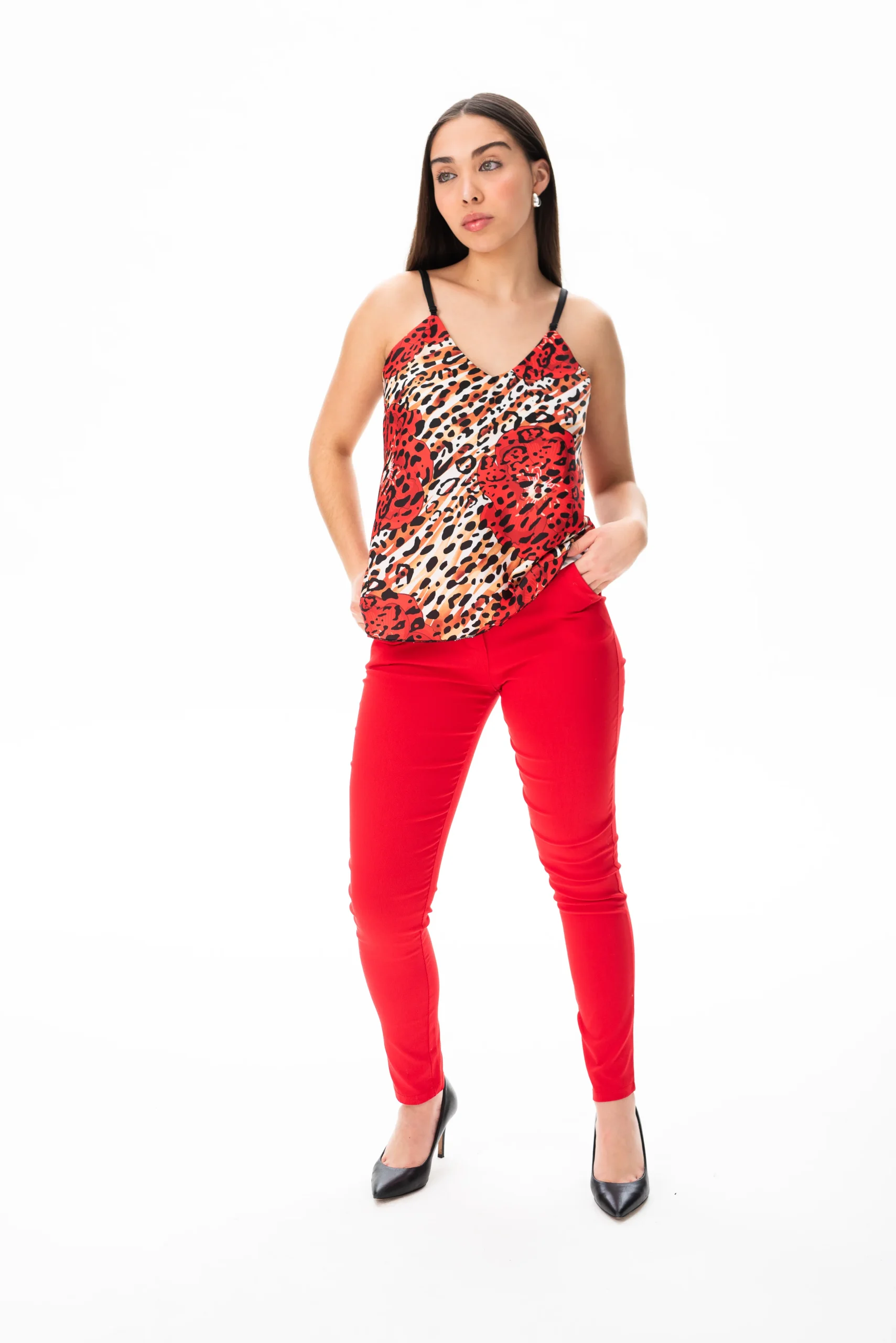 Pantalón Aline Rojo - Viviana Méndez