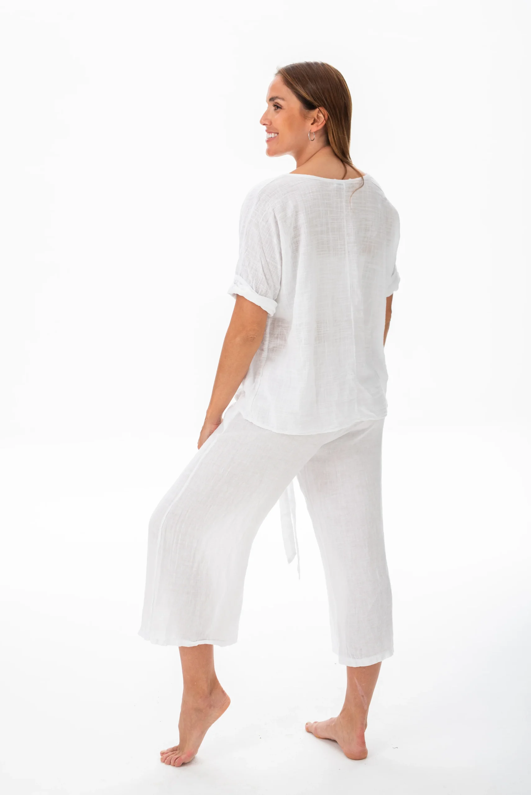 Blusa Básica Blanca - Imagen 4