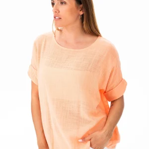 Blusa Básica Coral Claro