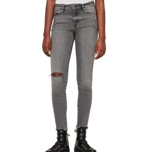 Jeans Grace Destroy Ankle Gris