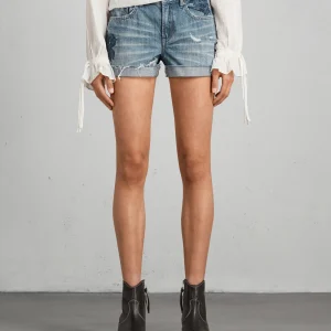 Shorts Rose Azul Índigo