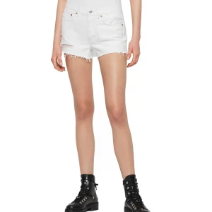Shorts Mai Destroyed White