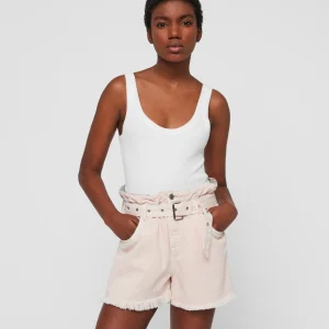 Short Hannah Paper Bag Shorts Rosa