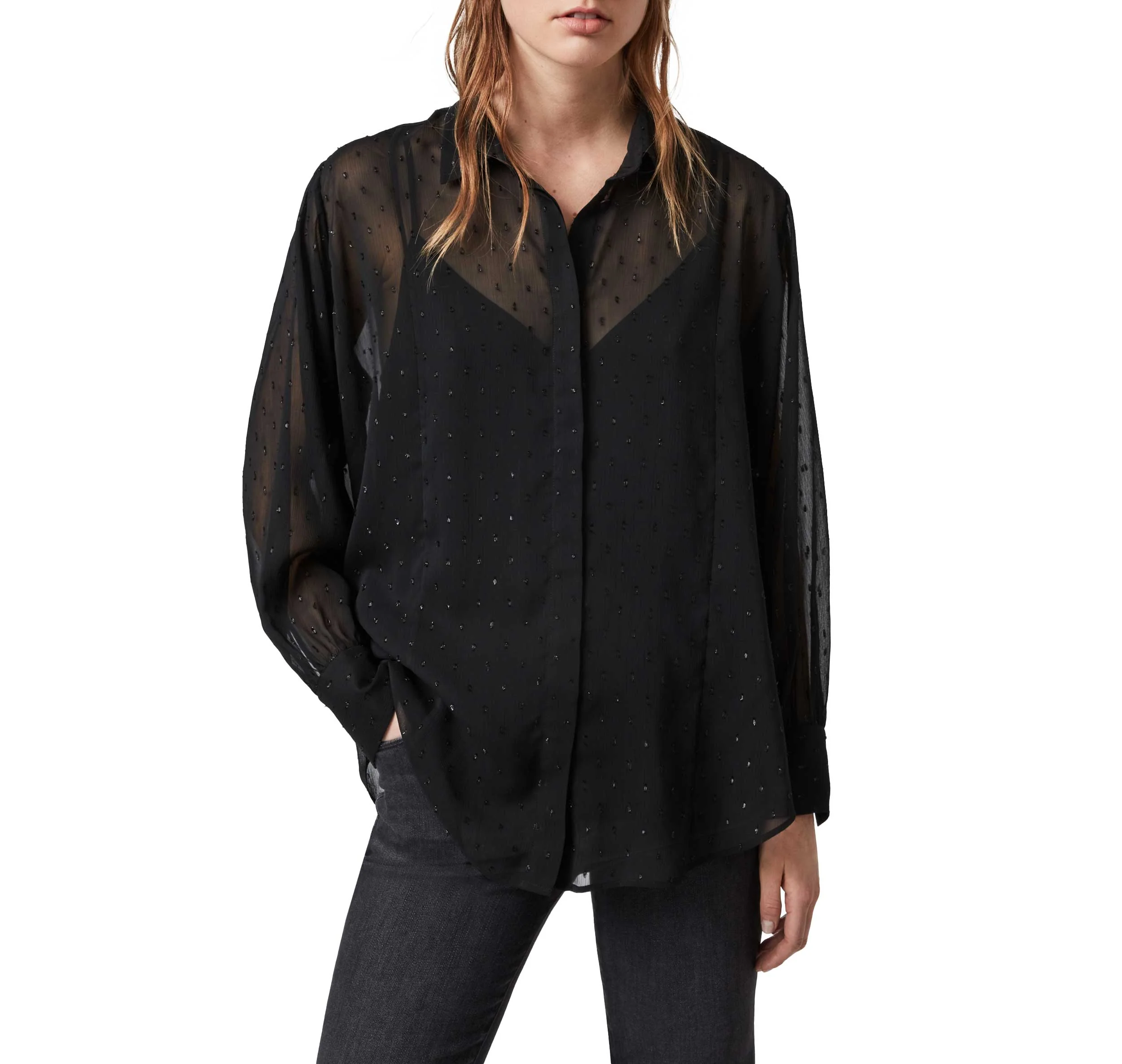 Camisa Harriet Sparkle Negro