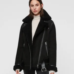 Chamarra Rei Shearling Negro