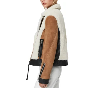 Chamarra Elia Shearling Blanco