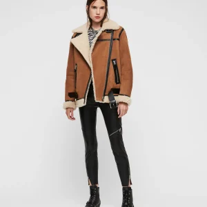 Chamarra Rei Shearling  Café Arena