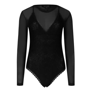Top Nyla Lace Negro