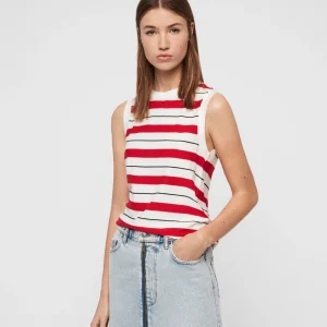 Tank Imogen Stripe Red/Chalk/Black