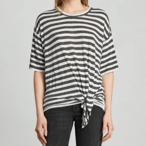 Camiseta Meli Stripe Chalk/Charcoal