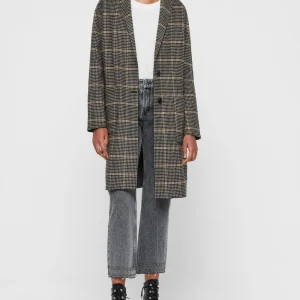 Abrigo Anya Aurora Negro Y Camello